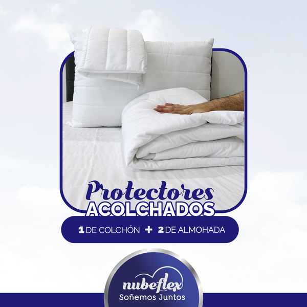 Protector Acolchado + 2 Fundas